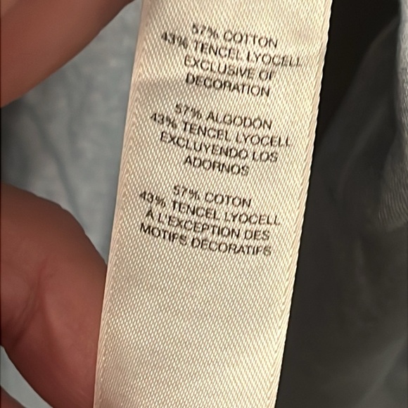 Chico's Gold Studded Blue Denim Shirt - Picture 4 of 5